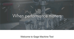 Desktop Screenshot of gagemachinetool.com