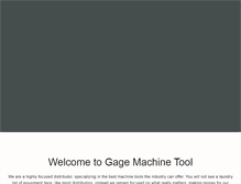 Tablet Screenshot of gagemachinetool.com